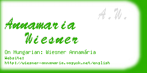 annamaria wiesner business card